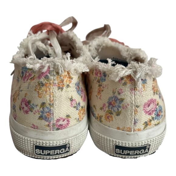 LoveShackFancy x Superga Sneaker In Morning Surf Floral Print Size 39.5 - Picture 4 of 14